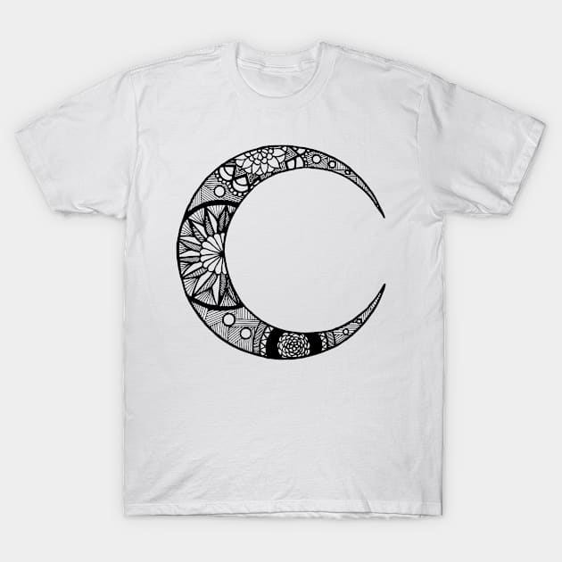 Moon Design For Moon Lovers T-Shirt by Daimon